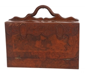 BURLWOOD CHESS & BACKGAMMON GAME BOX