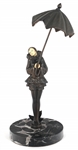 ART DECO PIERROT COLLECTION FRANCAISE BRONZE STATUE
