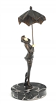 ART DECO PIERROT COLLECTION FRANCAISE BRONZE STATUE