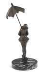 ART DECO PIERROT COLLECTION FRANCAISE BRONZE STATUE