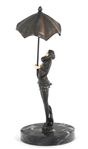 ART DECO PIERROT COLLECTION FRANCAISE BRONZE STATUE