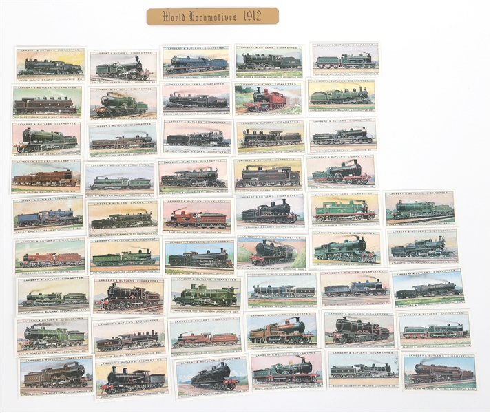 LAMBERT & BUTLER WORLD LOCOMOTIVES CIGARETTE CARDS