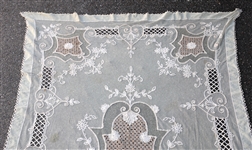 EARLY 20th C. LACE TABLECLOTH