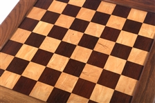 DAVID LEVY MODERN HANDCRAFTED WOOD CHESS TABLE