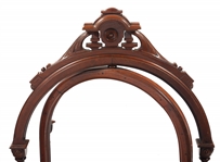 VICTORIAN WOOD FRAME DRESSER TOP SWIVEL MIRROR