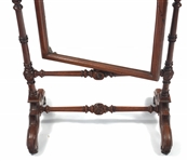 VICTORIAN WOOD FRAME DRESSER TOP SWIVEL MIRROR