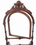 VICTORIAN WOOD FRAME DRESSER TOP SWIVEL MIRROR