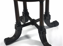 VICTORIAN CIRCULAR SPECIMEN MARBLE CHESS GAME TABLE