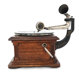 VICTOR TALKING MACHINE PHONOGRAPH WITH HORN