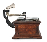 VICTOR TALKING MACHINE PHONOGRAPH WITH HORN
