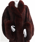 CHRISTIAN DIOR FOURRURE PERSIAN LAMB & FOX COAT