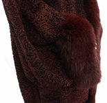 CHRISTIAN DIOR FOURRURE PERSIAN LAMB & FOX COAT