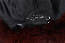 CHRISTIAN DIOR FOURRURE PERSIAN LAMB & FOX COAT