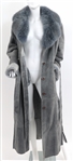 CRESCENT STAR LAMBSKIN & FAUX FUR FLOOR LENGTH COAT
