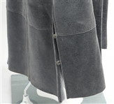 CRESCENT STAR LAMBSKIN & FAUX FUR FLOOR LENGTH COAT