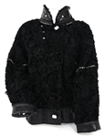 JACQUES SAINT LAURENT LAMBSKIN FUR & SNAKESKIN JACKET