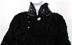 JACQUES SAINT LAURENT LAMBSKIN FUR & SNAKESKIN JACKET