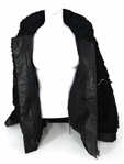 JACQUES SAINT LAURENT LAMBSKIN FUR & SNAKESKIN JACKET