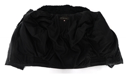 JACQUES SAINT LAURENT LAMBSKIN FUR & SNAKESKIN JACKET