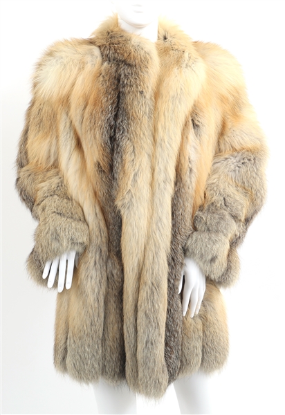 EVANSFUR FOX FUR MEDIUM LENGTH COAT