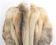 EVANSFUR FOX FUR MEDIUM LENGTH COAT