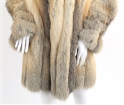EVANSFUR FOX FUR MEDIUM LENGTH COAT