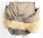 EVANSFUR FOX FUR MEDIUM LENGTH COAT
