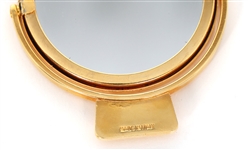 JUDITH LEIBER SATIN & RHINESTONE EVENING BAG