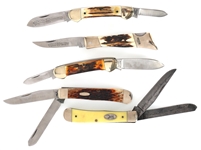 SCHRADE WOSTENHOLM AND CASE POCKET KNIVES 