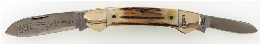 SCHRADE WOSTENHOLM AND CASE POCKET KNIVES 