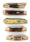 SCHRADE WOSTENHOLM AND CASE POCKET KNIVES 