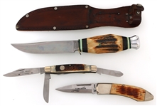 BONE AND ANTLER HANDLE KNIVES 