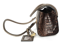 BRAHMIN LEATHER ROSALIE COOPER BAGUETTE BAG