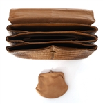 MID-20TH C. BLACK, BROWN, & TAN LEATHER HANDBAGS 