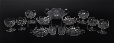 CUT GLASS SERVEWARE & DRINKWARE
