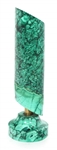 CARVED MALACHITE VASE & DISHES 