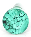 CARVED MALACHITE VASE & DISHES 