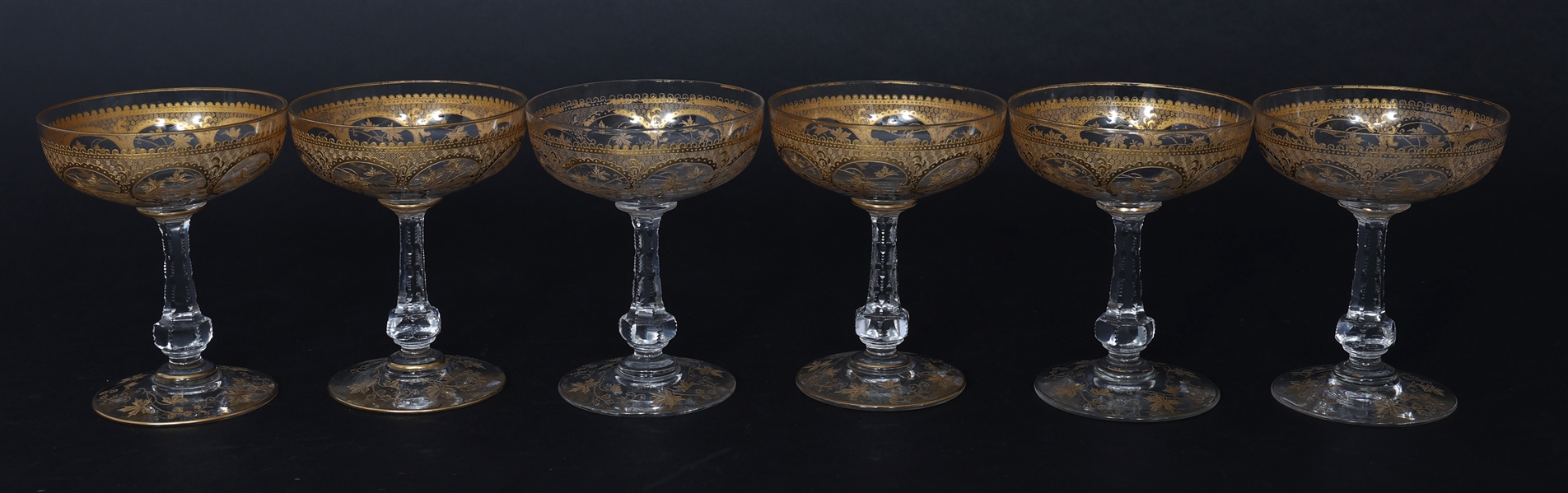 ST. LOUIS CRYSTAL CHAMPAGNE GLASSES