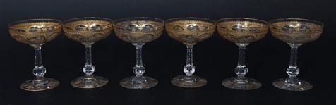 ST. LOUIS CRYSTAL CHAMPAGNE GLASSES