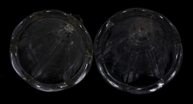 CAR GLASS EPERGNES - GROUP OF THREE