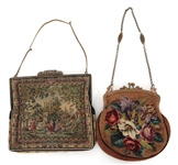 PETIT POINT EMBROIDERED HANDBAGS