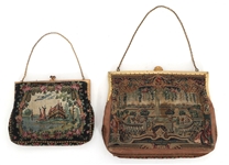 PETIT POINT EMBROIDERED HANDBAGS