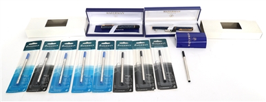 WATERMAN FOUNTAIN & ROLLERBALL PENS  