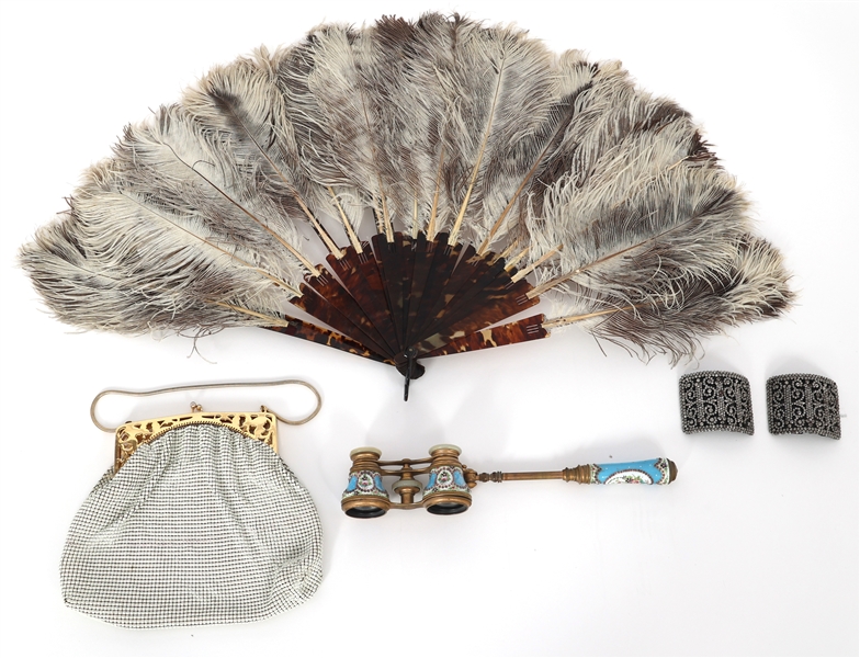 LADIES FASHION ACCESSORIES - OPERA GLASSES, PURSE