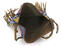 NATIVE AMERICAN BEADED HIDE POUCH 