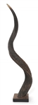 ANTELOPE HORN ON WOODEN BASE