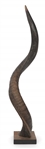 ANTELOPE HORN ON WOODEN BASE