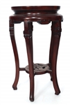 CHINESE CLOISONNE VASE & CLOISONNE ACCENTED PLANT STAND