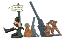CAST IRON & METAL TOY SOLDIERS & MINIATURES