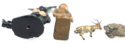 CAST IRON & METAL TOY SOLDIERS & MINIATURES